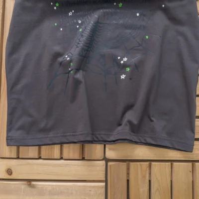 Футболка Sp5der Web And Logo Inscription "Gray" фото № 3