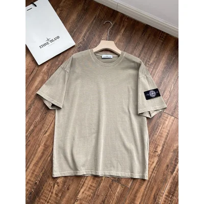 Футболка Stone Island Patch Four-Pointed Star "Beige/Gray" фото № 2