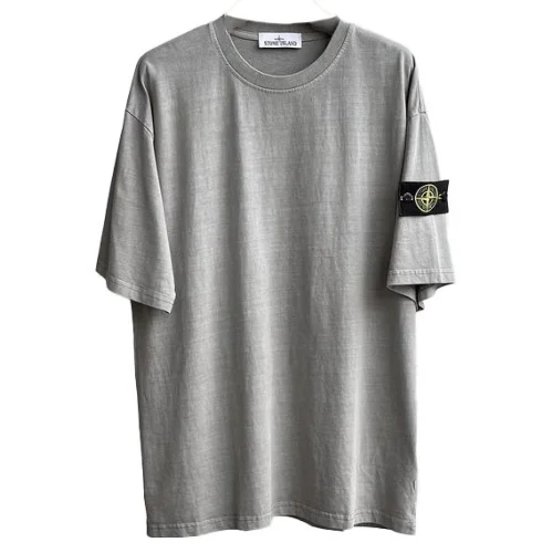 Футболка Stone Island Without Inscriptions But With Patch "Gray"
