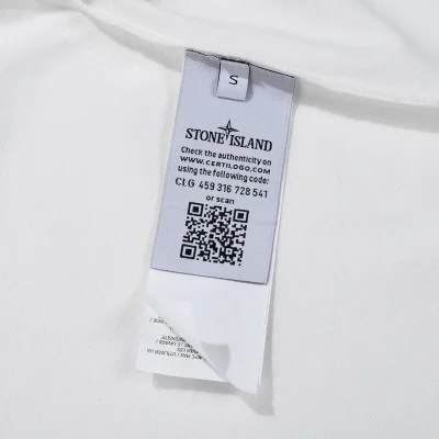 Футболка Stone Island Text And Four-Sided Star "White" фото № 5 Футболка Stone Island Text And Four-Sided Star "White" фото № 5
