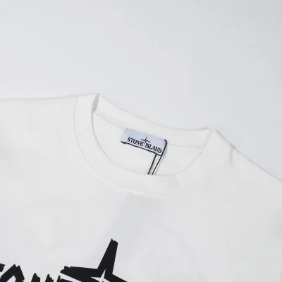 Футболка Stone Island Text And Four-Sided Star "White" фото № 8 Футболка Stone Island Text And Four-Sided Star "White" фото № 8