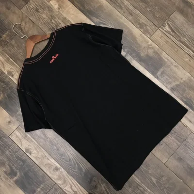 Футболка Stone Island With Compass Logo Print "Black" фото № 2