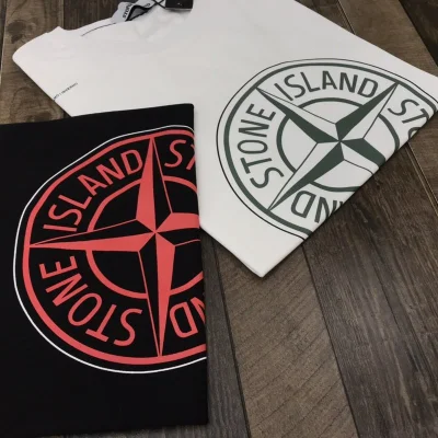 Футболка Stone Island With Compass Logo Print "Black" фото № 3