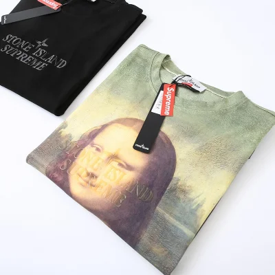 Футболка Stone Island X Supreme Logo "White/Green" фото № 7 Футболка Stone Island X Supreme Logo "White/Green" фото № 7