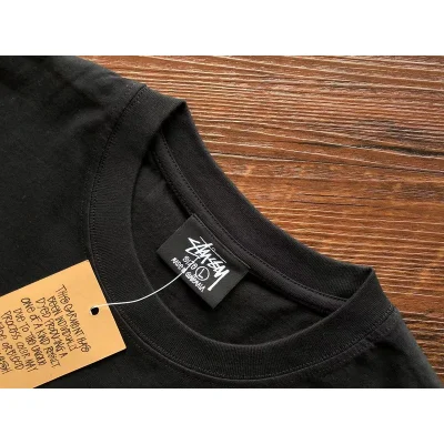 Футболка Stussy Bright Inscriptions And Logo "Black" фото № 3