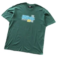 Футболка Stussy Colorful Symbols With Rectangle "Green"