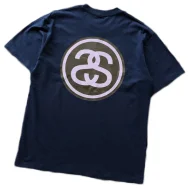 Футболка Stussy Letter With Mirror Reflection Inside Circle