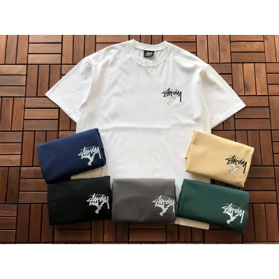 Футболка Stussy Planet With Flying Birds Around "White" фото № 3