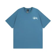 Футболка Stussy With A Creative Logo From The Brand "Blue"