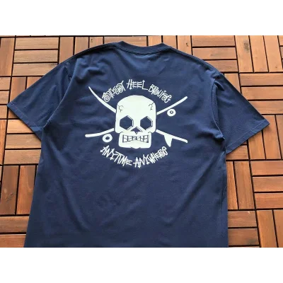 Футболка Stussy Skull With Inscriptions "Blue" фото № 2 Футболка Stussy Skull With Inscriptions "Blue" фото № 2