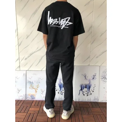 Футболка Stussy Mirror Logo Inscription "Black" фото № 8