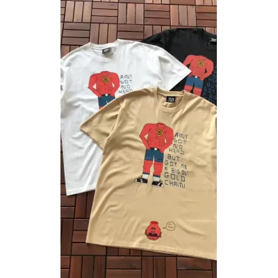 Футболка Stussy Man Without Head "Brown" фото № 2