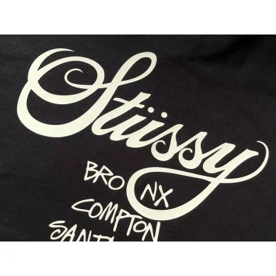 Футболка Stussy Cities And Letter With Mirror Image In Circle "Black" фото № 9