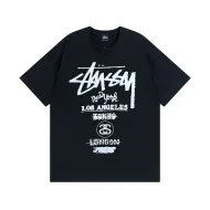 Футболка Stussy New York And Los Angeles And Tokyo "Black"