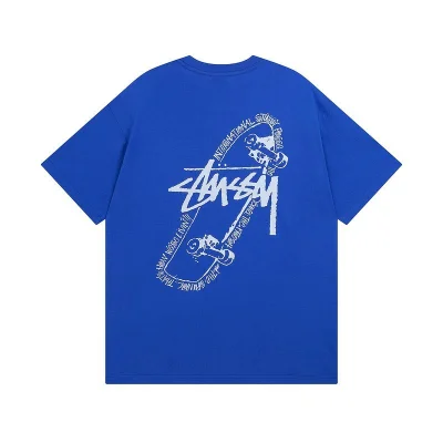 Футболка Stussy Skateboard "Blue" фото № 3
