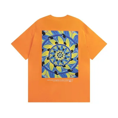 Футболка Stussy New Fashion Jeans Text "Orange" фото № 2
