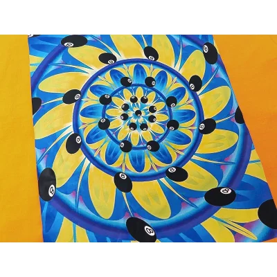 Футболка Stussy New Fashion Jeans Text "Orange" фото № 3