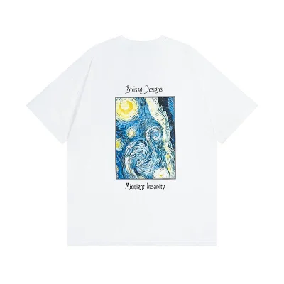 Футболка Stussy Van Gogh Painting "White" фото № 2