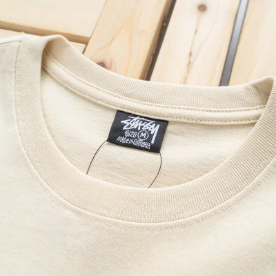 Футболка Stussy Large Logo "Beige" фото № 4