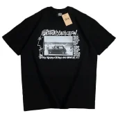 Футболка Stussy Photo With Car Surrounded By Inscriptions "Black"