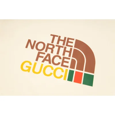 Футболка Gucci x The North Face Three Lines Print "Beige" фото № 3