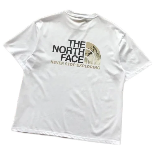 Футболка The North Face Logo With Back Inscription Never Stop Exploring "White"