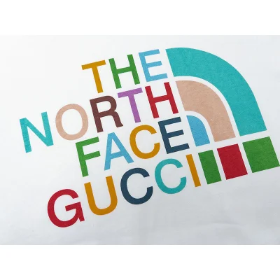Футболка The North Face X Gucci Multicolored Logos "White" фото № 2 Футболка The North Face X Gucci Multicolored Logos "White" фото № 2