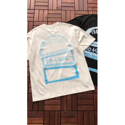 Футболка Trapstar Logo Inscription And Geometric Figures "White" фото № 4