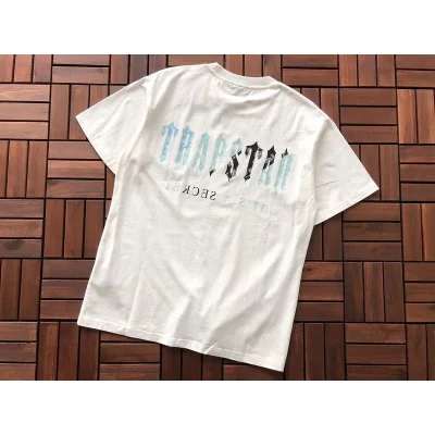 Футболка Trapstar Big Logo With Patterns Front "White" фото № 2