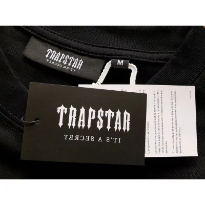 Футболка Trapstar Two Color Logo Inscription "Black" фото № 3