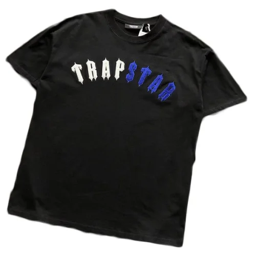 Футболка Trapstar Two Color Logo Inscription "Black"