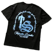 Футболка Trapstar Big Logo Letters under Arch And Star "Black"