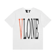 Футболка Vlone Big Frontside Orange Letter V "White"