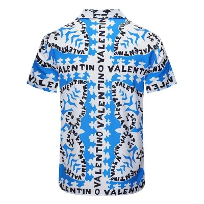 Рубашка Valentino Rounded Logo Lettering "Blue" фото № 2
