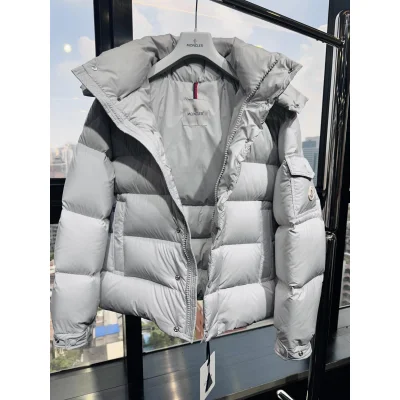 Пуховик Moncler Vezere Hooded Flanelle "Gray" фото № 4