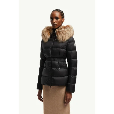 Пуховик Moncler Boed Hooded Shearling-Trimmed Short Down Jacket "Black/Brown" фото № 5 Пуховик Moncler Boed Hooded Shearling-Trimmed Short Down Jacket "Black/Brown" фото № 5