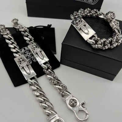 Браслет Chrome Hearts With Logo Massive - Flowers "Silver" фото № 2 Браслет Chrome Hearts With Logo Massive - Flowers "Silver" фото № 2