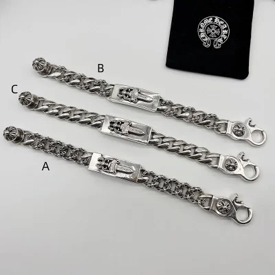 Браслет Chrome Hearts With Logo Massive - Flowers "Silver" фото № 3 Браслет Chrome Hearts With Logo Massive - Flowers "Silver" фото № 3