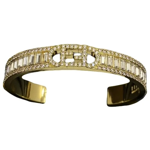 Браслет Fendi Carved Logo "Gold"