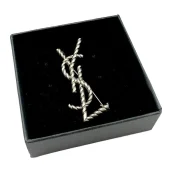 Брошь Saint Laurent Monogram "Silver"