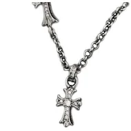 Подвеска Chrome Hearts Decorated Cross And Symbols "Silver"
