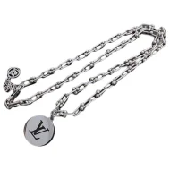 Подвеска Louis Vuitton Decorated Symbols And Logo - Logo Inside Circle "Silver"