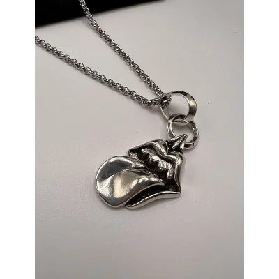 Подвеска Chrome Hearts Pendant Lips "Silver" фото № 5