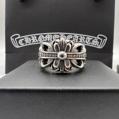 Кольцо Chrome Hearts Open End Of Various Shapes - Bow "Silver" фото № 3