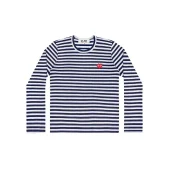Лонгслив Comme des Garçons Play Red Hearts II "Navy Blue"