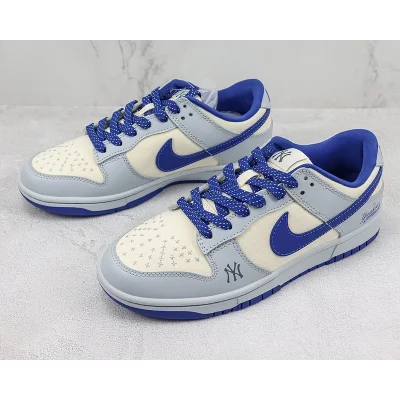 Nike SB Dunk Low MLB "White/Blue" фото № 5