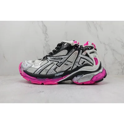 Balenciaga Runner "Silver/Neon Pink" фото № 2