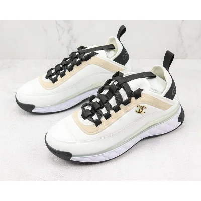 Chanel Bicolor Suede CC Trainer "White" фото № 5