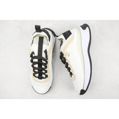 Chanel Bicolor Suede CC Trainer "White" фото № 6