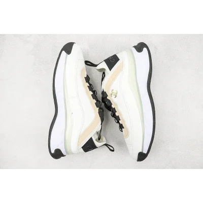 Chanel Bicolor Suede CC Trainer "White" фото № 7